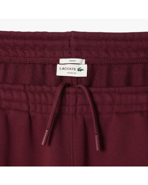 Lacoste Red Relaxed-Fit Sweatpants for men