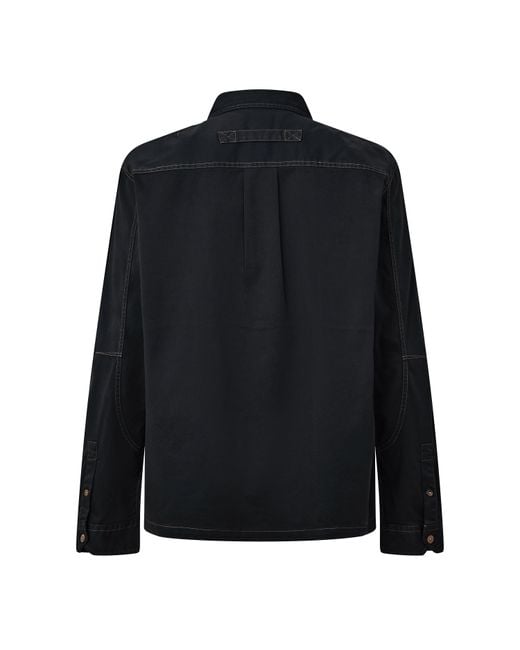 Paul Smith Black Ps Pockt Ls Shirt Sn64 for men
