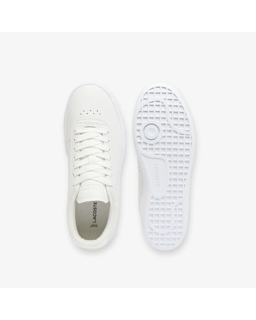 Lacoste White Baseshot Evo Trainers