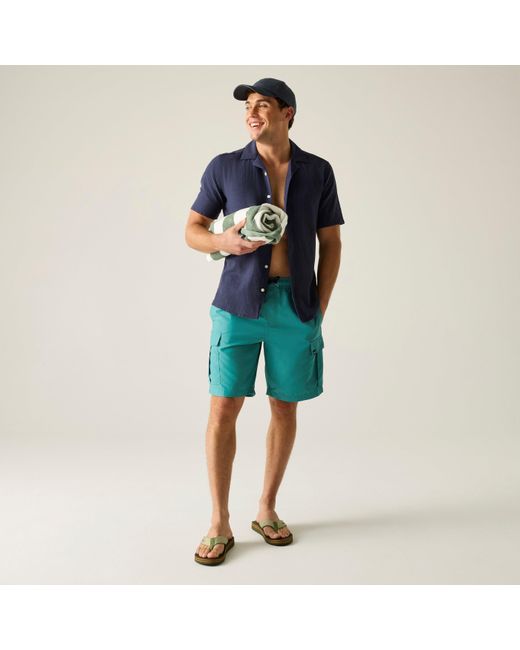 Regatta Green Blanmont Quick-Drying Swim Shorts for men