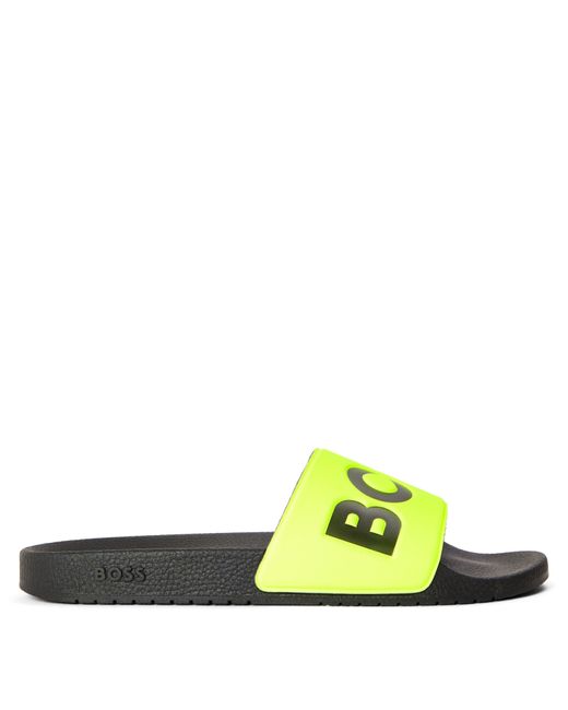 Boss Green Comfy Slider Sandals With Logo Detail (Aryeh) for men