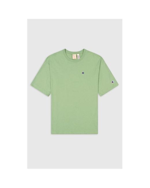 Champion Green Reverse Weave Box Fit T-shirt for men