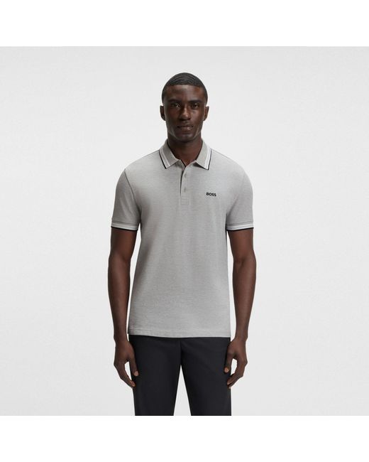 Boss Gray Hbg Paddy Euro Polo Shirt for men