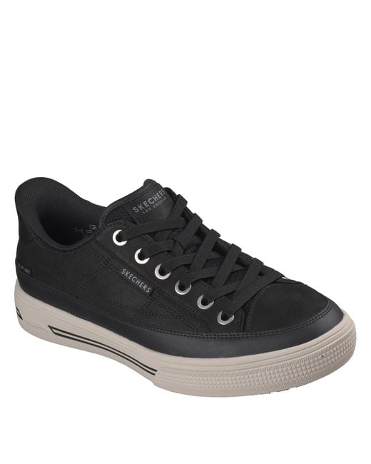 Skechers Black Arch Fit Arcade Slip-On Trainers for men