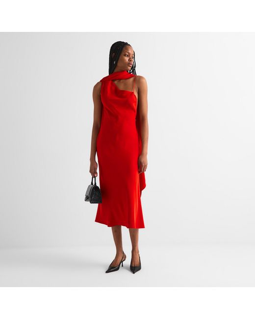 Balenciaga Red Long Maxi Dress