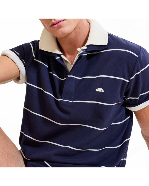 Ellesse Blue Short Sleeve Polo Shirt for men