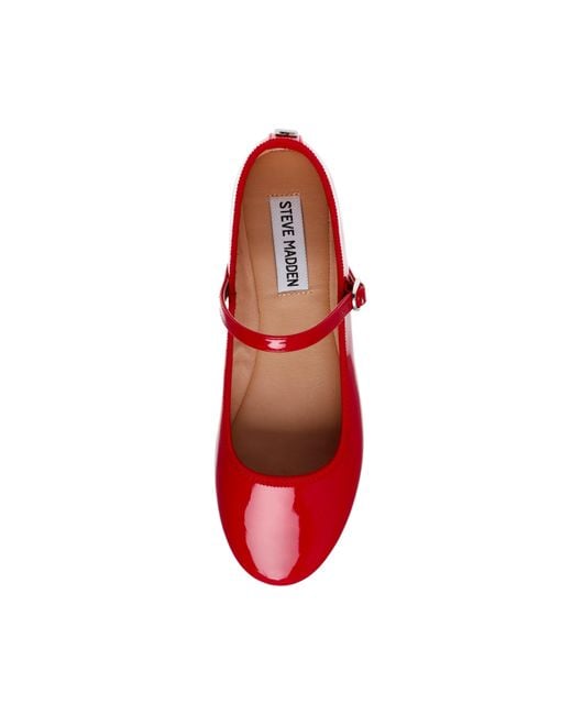 Steve Madden Red Vinetta Ballet Pumps
