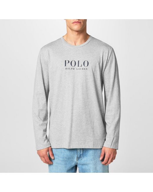 Polo Ralph Lauren Gray Box Logo T-Shirt for men