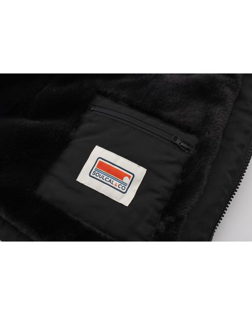 SoulCal & Co California Black 2 Zip Gilet Ladies