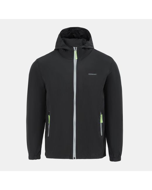 Donnay Black Lightweight Waterproof Windbreaker for men