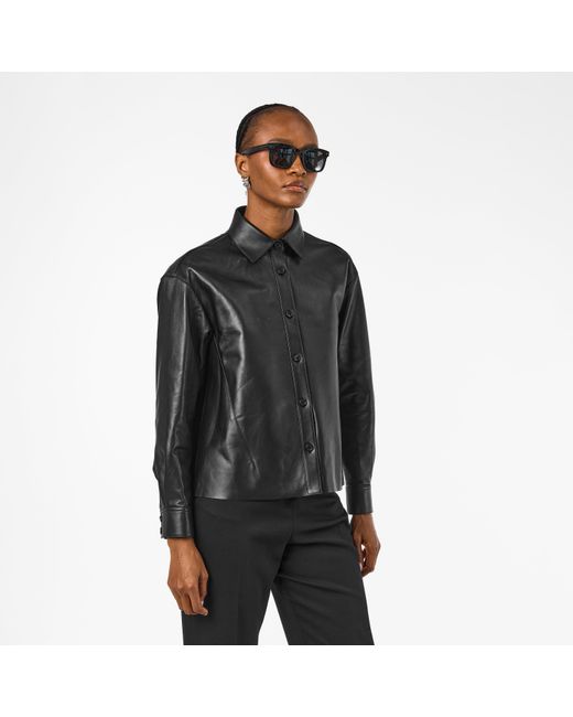 McQueen Black Alex Soft Long Sleeve Plain Shirt