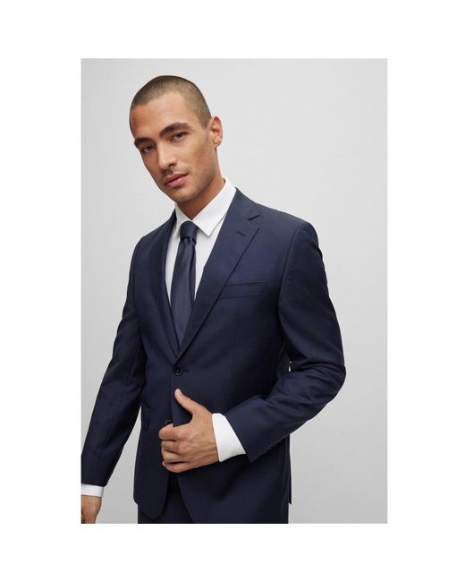 Boss Blue Classic 7.5 Cm Tie for men