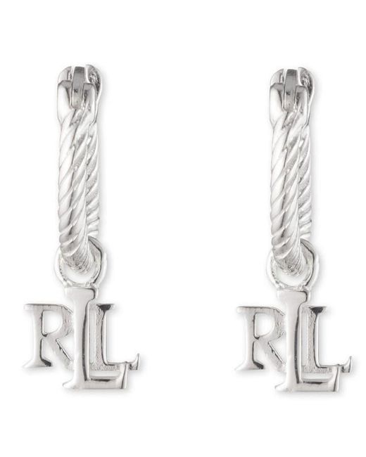 Ralph Lauren White Lrlss Logo Rope Drop Ld00