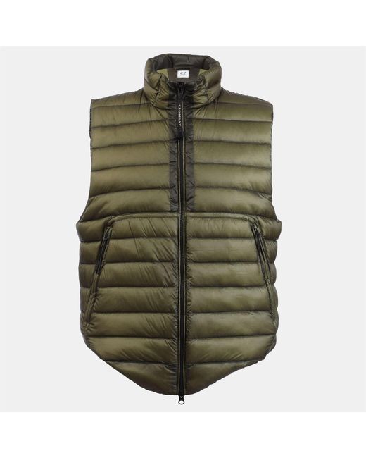 C P Company Green D.D. Shell Down Gilet for men