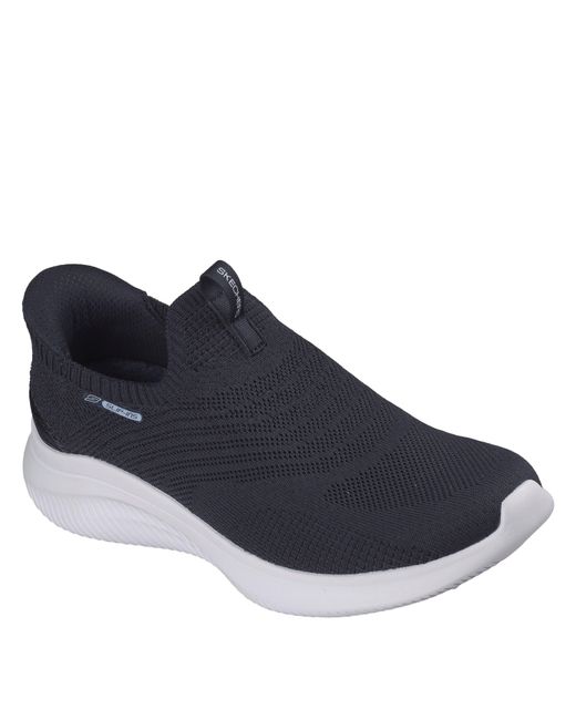 Skechers Blue Slip On Trainers
