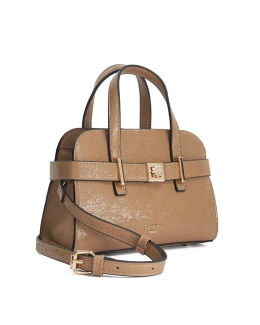 Dune Brown Delineate Shoulder Bag