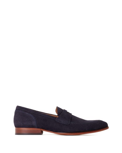 Base London Blue Bruno Penny Loafer for men