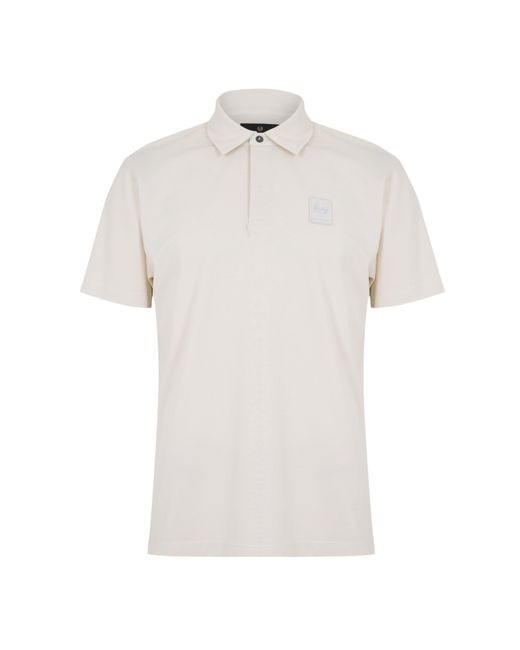Belstaff White Curator P Short Sleeve Polo Shirt for men