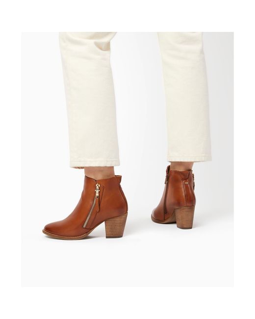 Dune Brown Paice Ankle Boots