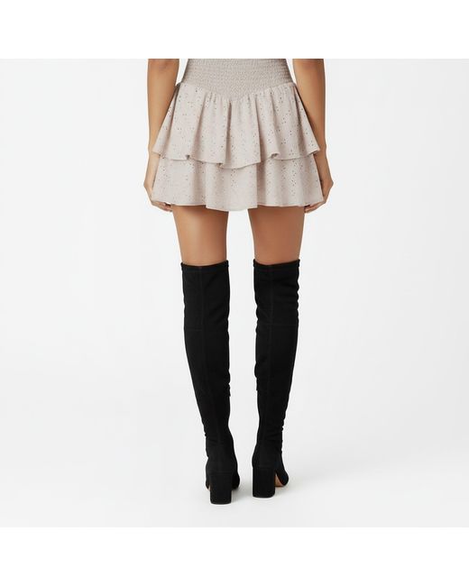 Jack Wills Natural Brodere Rara Skirt