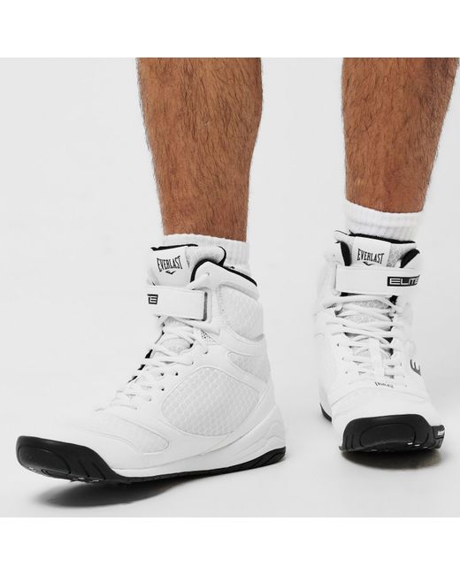 Everlast White Pro Elite Boxing Boots for men