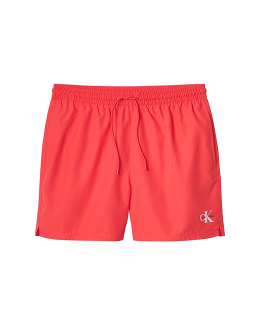 Calvin Klein Red Swim Shorts for men