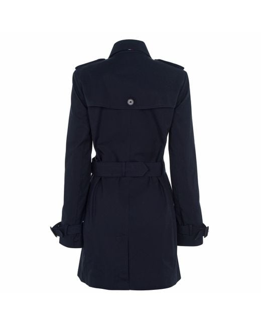 Tommy Hilfiger Blue Heritage Single Breasted Trench Coat
