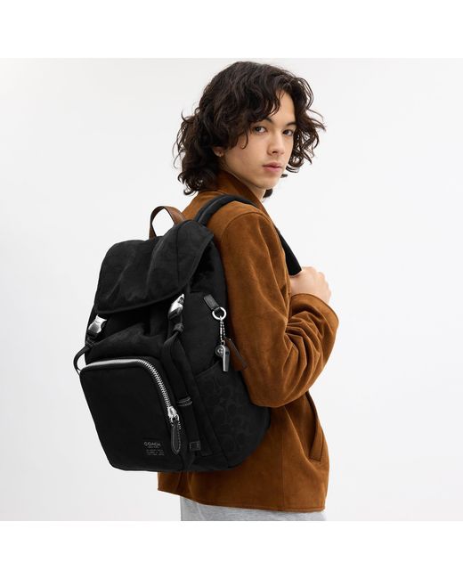 COACH Brown Logan Backpack