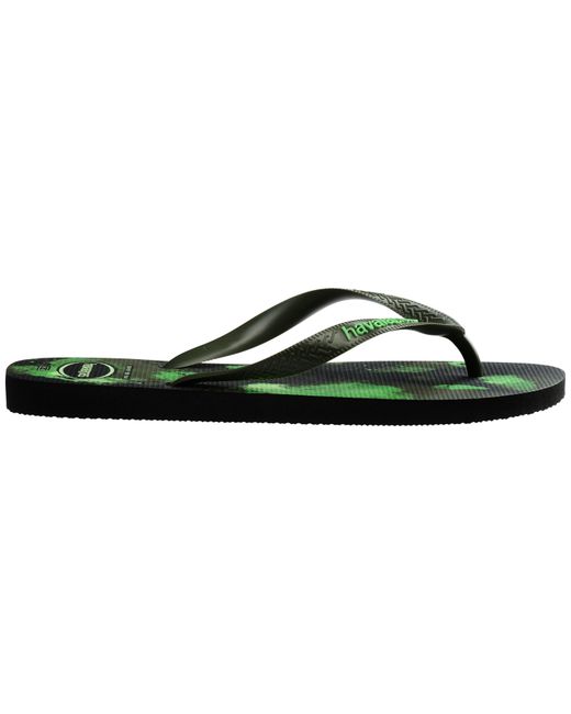 Havaianas Green Top Camo Moss Flip Flops