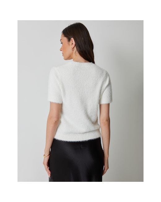 Threadbare White Crew Neck Jumper