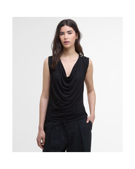 Barbour Black Saskia Top