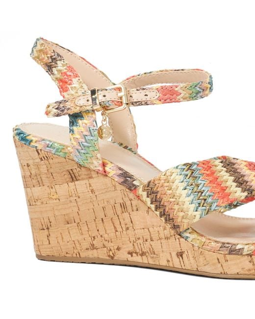 Dune Metallic Kassandra Flatform Sandal