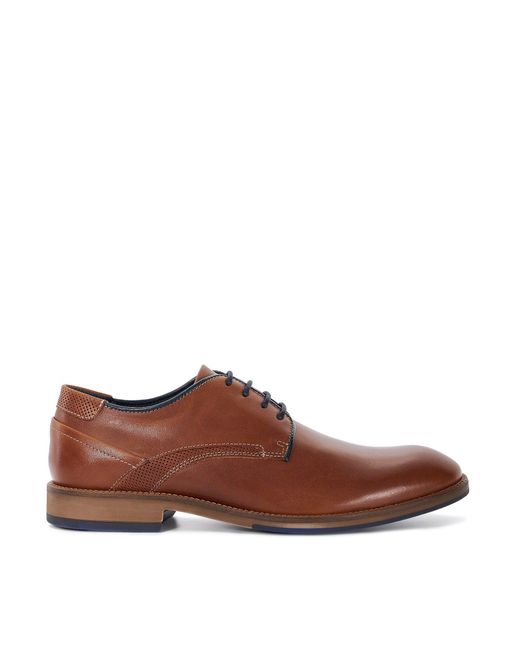 Dune Brown Bridon Derby Shoes for men