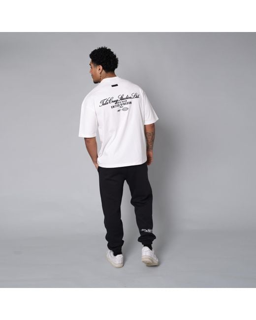 TELA CRUZ White Studio Tee Oversized T-Shirt for men
