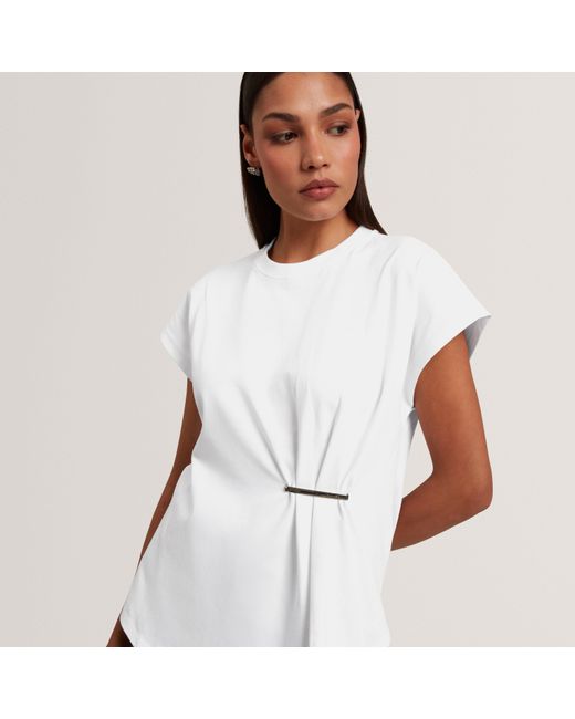 Ted Baker White Metal Trim T-Shirt