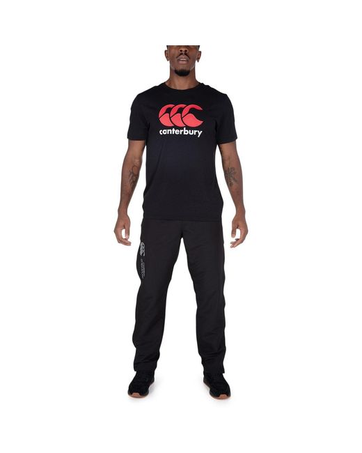 Canterbury Black Large Logo T Shirt for men