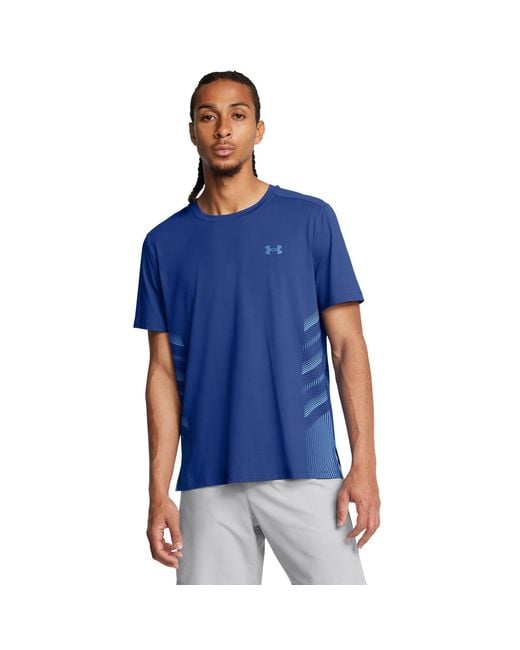 Under Armour Blue Launch Elite Graphic T-Shirt for men