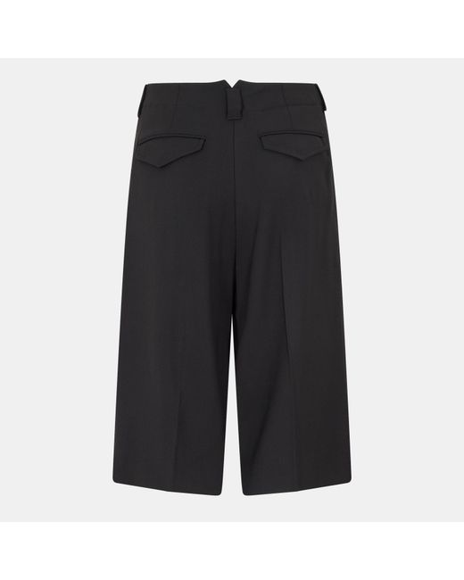 AMI Black Long Bermuda Chino Shorts