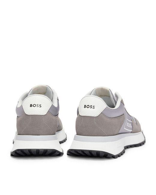 Boss Gray Jonah Runn Sdtx 10252308 01 Low-Top Trainers for men