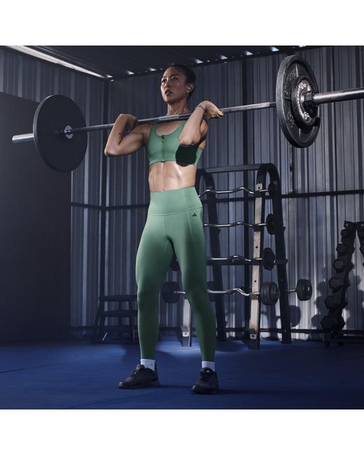 Adidas Green Opme Power Leggings