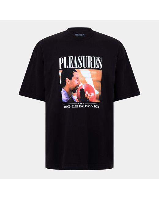 Pleasures Black Regular Fit T-Shirt for men
