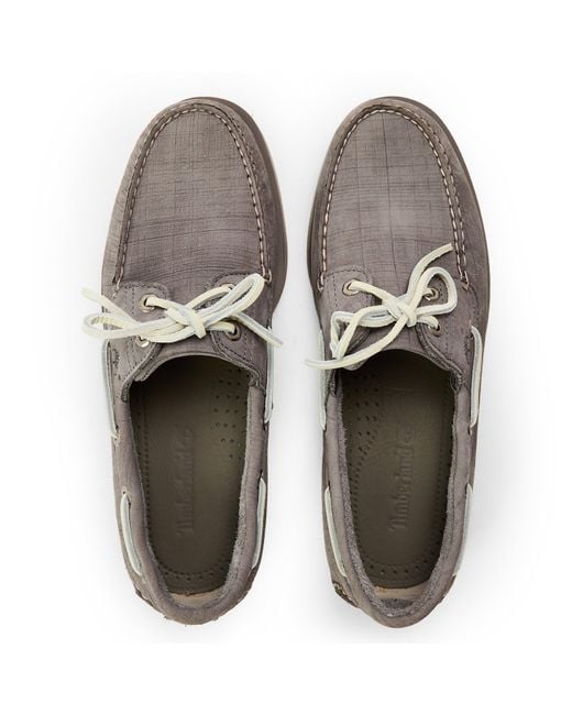 Timberland Gray Boat Shoes for men