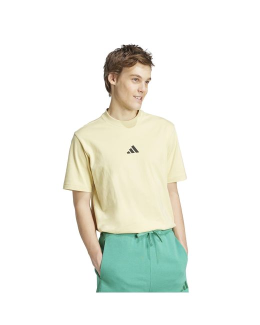Adidas Yellow City Escape T-Shirt for men