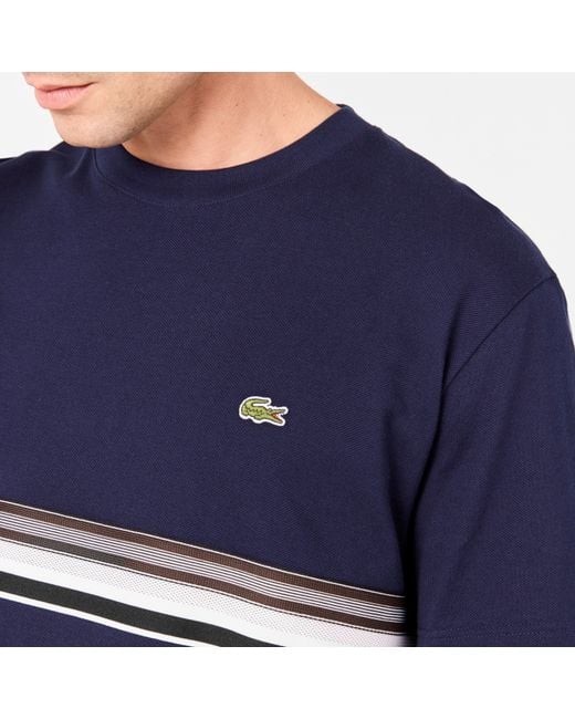 Lacoste Blue Short Sleeve T-Shirt for men