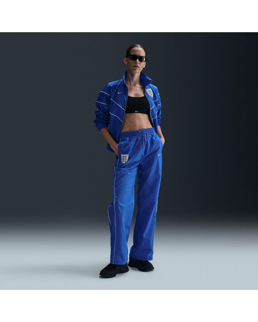 Nike Blue England Woven Tracksuit Bottoms