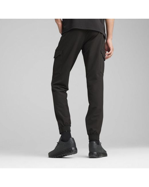 PUMA Black Pd Cargo Trousers for men