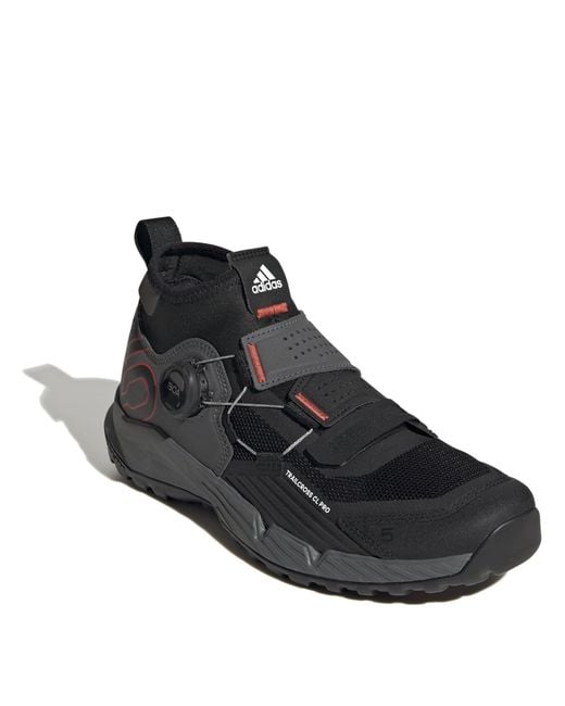 Five Ten Black Adidas 5.10 Trailcross Pro Clip-In Mountain Bike Shoes