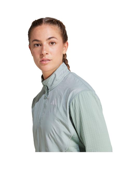 Adidas Blue Ultimate High Visibility Half Zip Performance Tracksuit Top