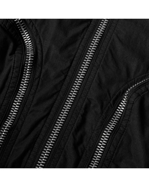 Rick Owens Black Bomber Jacket for men