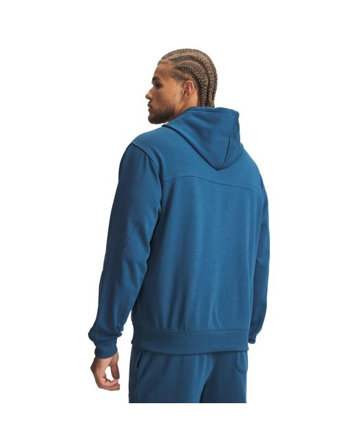Under Armour Blue Rival Lightweight Performance Hoodie for men